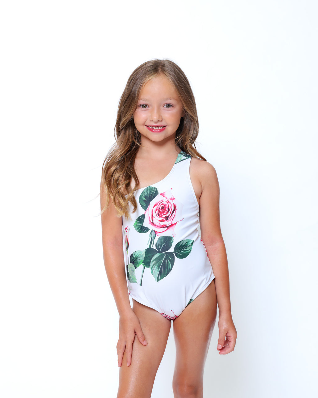 Rose one piece swimsuit - mini