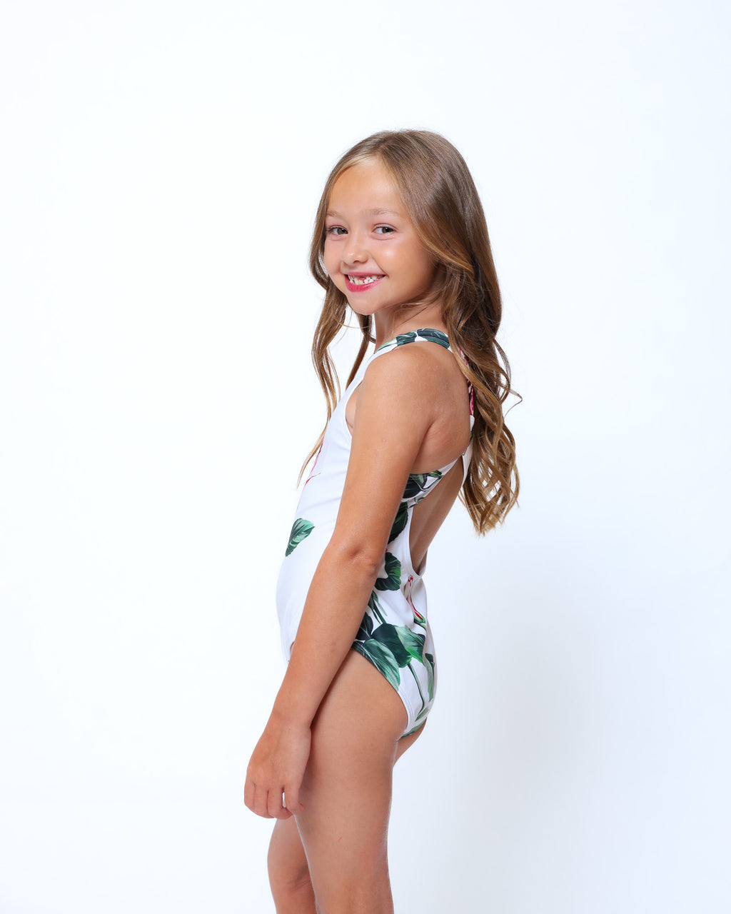 Rose one piece swimsuit - mini