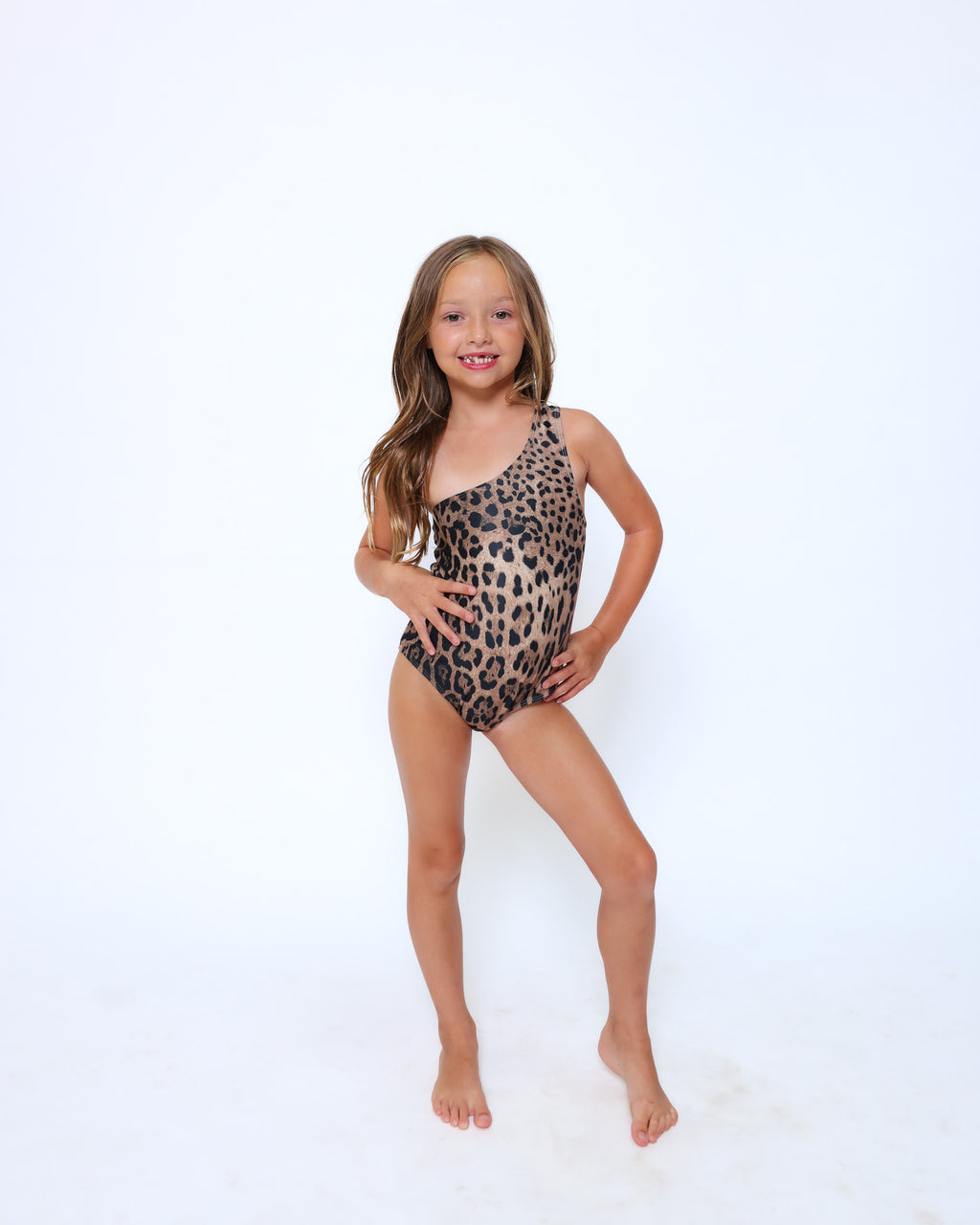 Leopard one piece swimsuit - mini