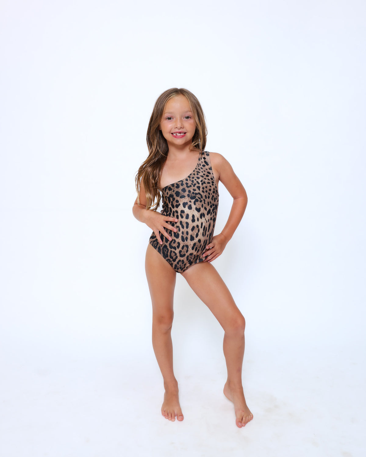 Leopard one piece swimsuit - mini